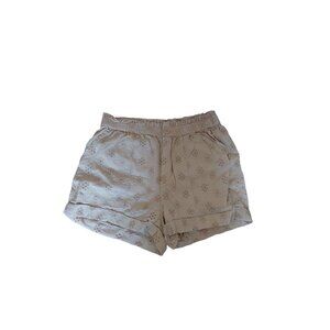 Aerie Womens Eyelet Shorts Beige Small